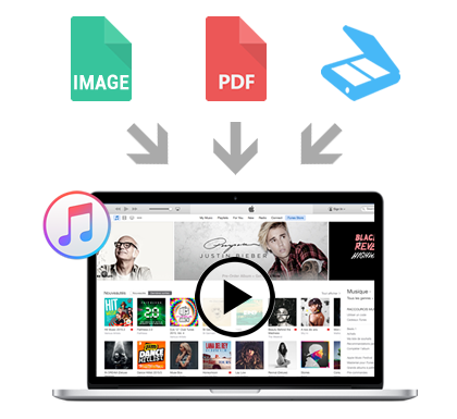 Konvertieren von Bild- oder PDF-Dateien in Audio-Dateien