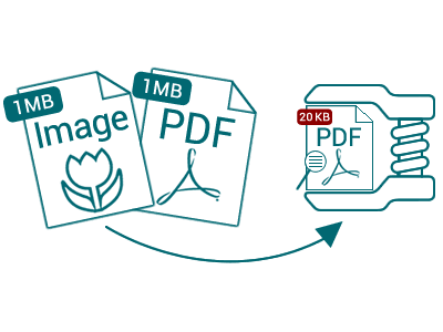 Crie e comprima ficheiros PDF