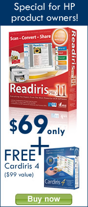 Buy now: Readiris Pro 11 + free Cardiris Pro 4