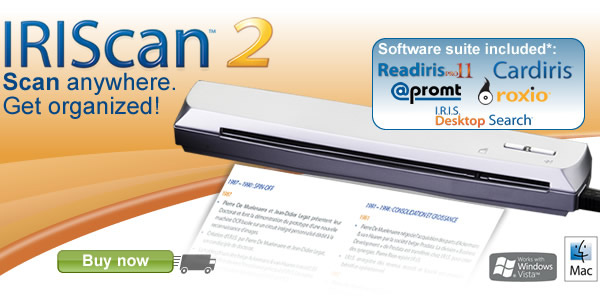 IRIScan 2 portable scanner
