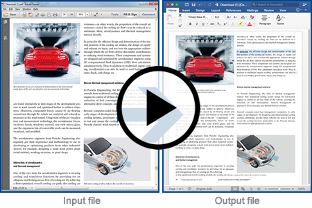 Readiris 15 recreates document layouts for you